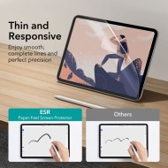 2 броя фолио за дисплей имитиращо хартия за iPad 10 (10.9" 2022) от ESR Paper Feel 2-Pack - Прозрачен мат