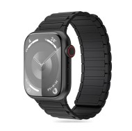 Силиконова каишка за Apple Watch 4/5/6/7/8/9/SE/Ultra 1-2 (42/44/45/49 mm) от Tech-Protect Iconband Magnetic - Черна