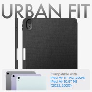 Текстителн калъф за iPad Air 4 2020 / 5 2022 / 6 (11" 2024) от Spigen Urban Fit - Черен