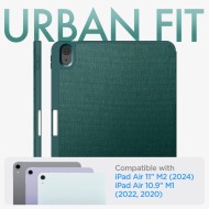Текстителн калъф за iPad Air 4 2020 / 5 2022 / 6 (11" 2024) от Spigen Urban Fit - Midnight Green