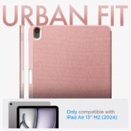 Текстителн калъф за iPad Air 13" (2024) от Spigen Urban Fit - Rose Gold