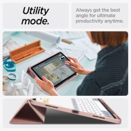 Текстителн калъф за iPad Air 13" (2024) от Spigen Urban Fit - Rose Gold