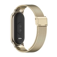 Стоманена верижка за смарт часовник Xiaomi Smart Band 8 / 9 / 10 / NFC от Tech-Protect MilaneseBand - Starlight