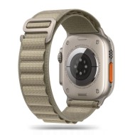 Текстилна каишка за Apple Watch 6/7/8/9/10/SE/ Ultra 1-2 (44/45/46/49 mm) от Tech-Protect Nylon Pro - Titanium / Olive