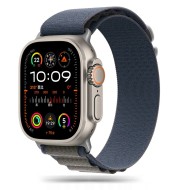 Текстилна каишка за Apple Watch 6/7/8/9/10/SE/ Ultra 1-2 (44/45/46/49 mm) от Tech-Protect Nylon Pro - Navy / Grey