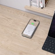 Преносима батерия Power Bank с MagSafe 10 000 mAh от Tech-Protect PB11 LifeMag 15W - Бяла