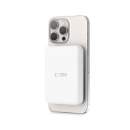 Преносима батерия Power Bank с MagSafe 10 000 mAh от Tech-Protect PB11 LifeMag 15W - Бяла