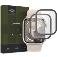 2 броя хибриден протектор за Apple Watch 7/8/9 (41 mm) от Hofi Hybrid Pro+ - Черни