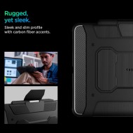Удароустойчив калъф за iPad Pro 7 (13" 2024) от Spigen Rugged Armor Pro - Черен