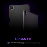 Текстителн калъф за iPad Pro 5 (11" 2024) от Spigen Urban Fit - Черен