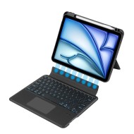 Калъф с bluethoot клавиатура за iPad Air 4 (2020) / 5 (2022) / 6 (11" 2024) от Tech-protect ScMag Pen - Черен