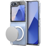 Удароустойчив твърд кейс с MagSafe за Samsung Galaxy Z Flip 6 от Ringke Fusion Magnetic - Прозрачен