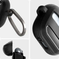 Удароустойчив силиконов калъф за Samsung Galaxy Buds 3 / 3 FE / 3 Pro от Spigen Rugged Armor - Черен мат
