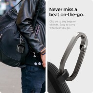 Удароустойчив силиконов калъф за Samsung Galaxy Buds 3 / 3 FE / 3 Pro от Spigen Rugged Armor - Черен мат