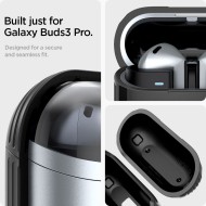 Удароустойчив силиконов калъф за Samsung Galaxy Buds 3 / 3 FE / 3 Pro от Spigen Rugged Armor - Черен мат