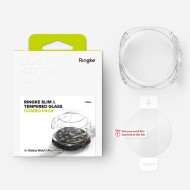 Калъф и протектор за Samsung Galaxy Watch Ultra (47mm) от Ringke Slim & Tempered Glass - Прозрачни