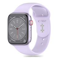 Силиконова каишка за Apple Watch 6/7/8/9/10/SE/Ultra 1-2 (44/45/46/49 mm) от Tech-Protect Silicone - Elegant Purple
