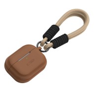 Силиконов кейс с ремък за AirPods Pro 1 / 2 от Tech Protect Silicone Rope - Chocolate Brown