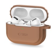 Силиконов кейс с ремък за AirPods Pro 1 / 2 от Tech Protect Silicone Rope - Chocolate Brown