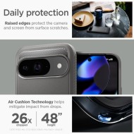 Удароустойчив кейс за Google Pixel 9 / 9 Pro от Spigen Rugged Armor - Marble Grey