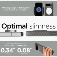 Удароустойчив кейс за Google Pixel 9 / 9 Pro от Spigen Rugged Armor - Marble Grey
