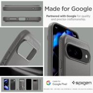 Удароустойчив кейс за Google Pixel 9 / 9 Pro от Spigen Rugged Armor - Marble Grey