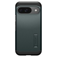 Удароустойчив, твърд кейс за Google Pixel 9 / 9 Pro от Spigen Tough Armor - Abyss Green
