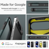 Удароустойчив, твърд кейс за Google Pixel 9 / 9 Pro от Spigen Tough Armor - Abyss Green