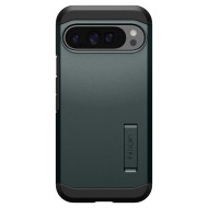Удароустойчив, твърд кейс за Google Pixel 9 Pro XL от Spigen Tough Armor - Abyss Green