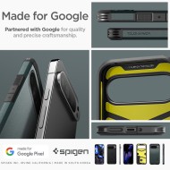 Удароустойчив, твърд кейс за Google Pixel 9 Pro XL от Spigen Tough Armor - Abyss Green