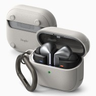 Силиконов калъф с MagSafe за слушалки Samsung Galaxy Buds 3 / 3 FE / 3 Pro от Ringke Onyx Magnetic - Warm Grey