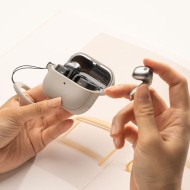 Силиконов калъф с MagSafe за слушалки Samsung Galaxy Buds 3 / 3 FE / 3 Pro от Ringke Onyx Magnetic - Warm Grey
