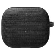 Твърд, текстилен калъф за Samsung Galaxy Buds 3 / 3 FE / 3 Pro от Spigen Urban Fit - Черен