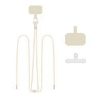 Универсален ремък 80 см за смартфон от Tech-Protect C5S Rope Crossbody – Cosmic Latte 