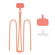 Универсален ремък 80 см за смартфон от Tech-Protect C5S Rope Crossbody – Neon Orange 