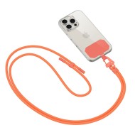 Универсален ремък 80 см за смартфон от Tech-Protect C5S Rope Crossbody – Neon Orange 