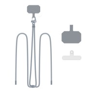 Универсален ремък 80 см за смартфон от Tech-Protect C5S Rope Crossbody – Steel Grey 