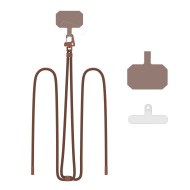 Универсален ремък 80 см за смартфон от Tech-Protect C5S Rope Crossbody – Chocolate Brown