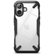 Удароустойчив твърд кейс за iPhone 16 от Ringke Fusion X - Черен