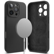 Силиконов кейс с MagSafe за iPhone 16 Pro от Ringke Silicone Magnetic - Черен