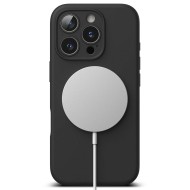 Силиконов кейс с MagSafe за iPhone 16 Pro от Ringke Silicone Magnetic - Черен