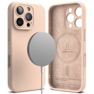 Силиконов кейс с MagSafe за iPhone 16 Pro от Ringke Silicone Magnetic - Pink Sand