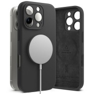 Силиконов кейс с MagSafe за iPhone 16 Pro Max от Ringke Silicone Magnetic - Черен