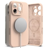 Силиконов кейс с MagSafe за iPhone 16 Pro Max от Ringke Silicone Magnetic - Pink Sand