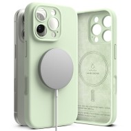 Силиконов кейс с MagSafe за iPhone 16 Pro Max от Ringke Silicone Magnetic - Soft Mint
