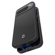 Хибриден кейс за Google Pixel 9 Pro XL от Spigen Enzo Aramid - Черен мат