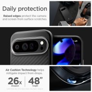 Хибриден кейс за Google Pixel 9 Pro XL от Spigen Enzo Aramid - Черен мат