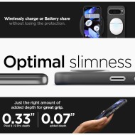 Хибриден кейс за Google Pixel 9 Pro XL от Spigen Enzo Aramid - Черен мат