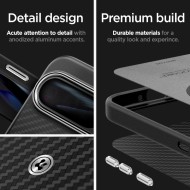 Хибриден кейс за Google Pixel 9 Pro XL от Spigen Enzo Aramid - Черен мат