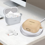 Силиконов калъф за слушалки Samsung Galaxy Buds 3 / 3 FE / 3 Pro от Tech-Protect Silicone Hook - Crayen Grey